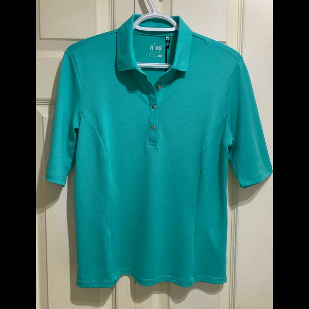 NVO Woman Green Polo shirt in Size Small